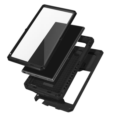 Funda integral para Samsung Galaxy S22 Ultra Soporte Tapa Cámara Normas IP54 Negro