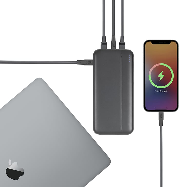Powerbank 10000mAh 4 ports USB +C+micro USB Rivacase Neuf - vue 2