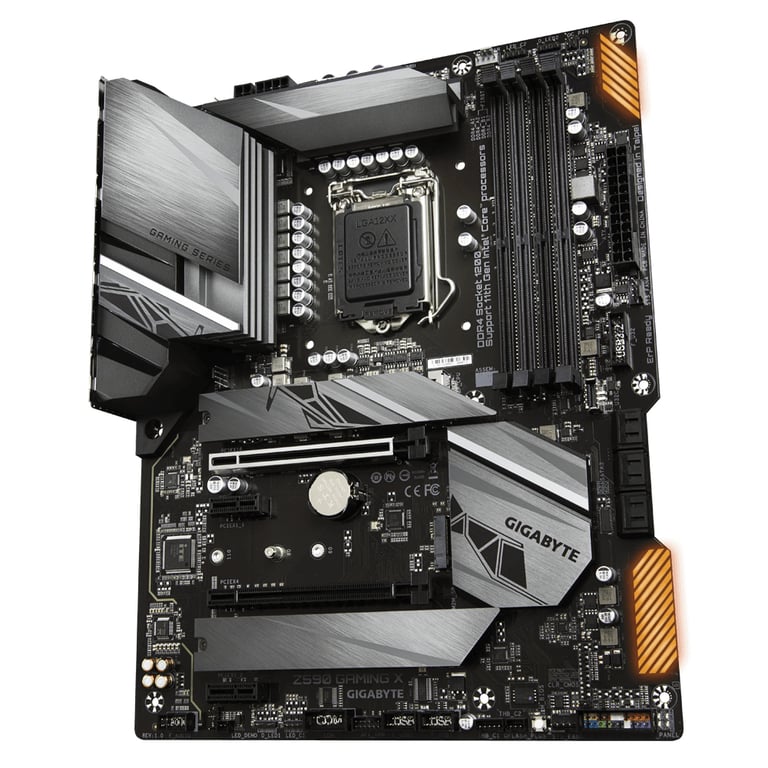 Gigabyte Z590 GAMING X 1.0 carte mère ATX Socket LGA1200 Z590 Chipset USB C Gen2 USB 3.2 Gen 1 USB C Gen1 USB 3.2 Gen 2 2.5 Gigabit LAN carte graphique embarquée unité... - vue 3