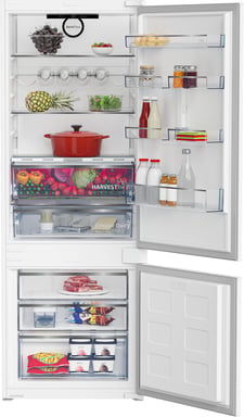 Beko BCNE400E40SN réfrigérateur-congélateur Intégré 370 L E Blanc
