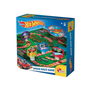 Jeu de société Lisciani Hot Wheels Speed Race Course de vitesse pour 2 à 4 joueurs dès 5 ans Boîte rectangulaire - Neuf