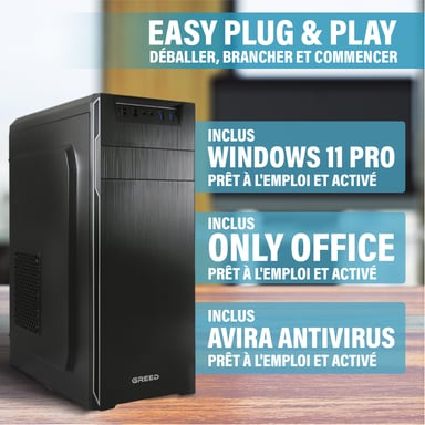 Multimedia 7 - Office PC / Ordinateur de bureau - Intel Core i7 6700 - Home Office Tour Computer avec 16 GO DDR4 RAM - 4,0 GHz - 240 GO SSD + 1 To HDD - DVD+RW - USB 3.1 - WiFi - incl. Windows 11 Pro