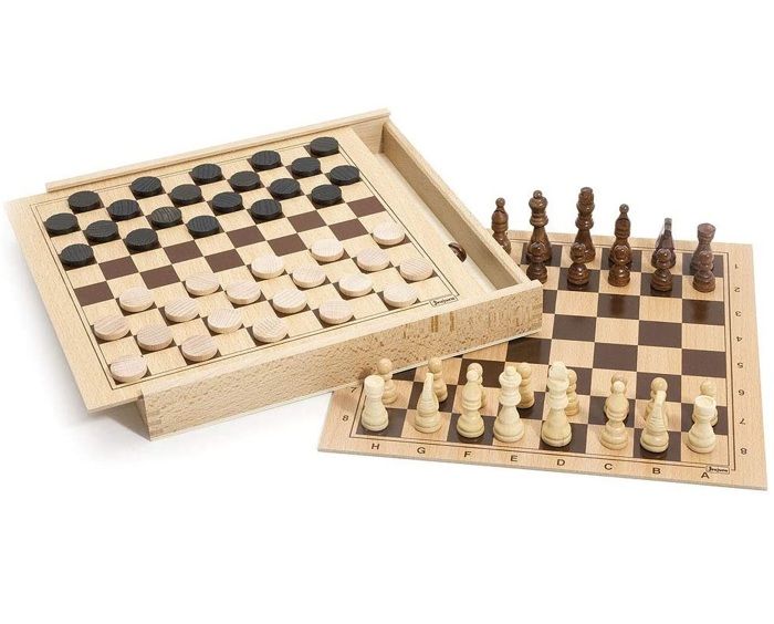 Coffret Jeux de Dames et Echecs - vue 2