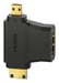 Adaptador HDMI, clavija hembra. Conector macho Tipo A - Tipo C (mini)/D (micro), chapado en oro.