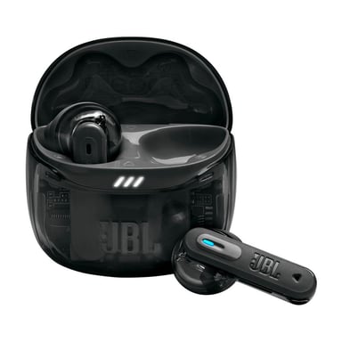 Ecouteurs sans fil JBL Tune Flex 2 Ghost Edition Bluetooth avec réduction active du bruit Noir fantôme