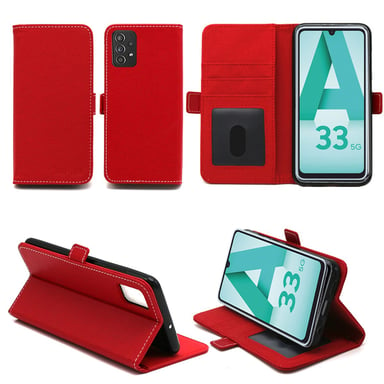 Samsung Galaxy A53 5G Etui housse rabat protection rouge