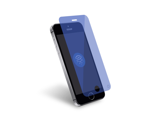 Protège écran iPhone 5/5S/SE Plat Anti Lumière Bleue Garanti à vie Force Glass
