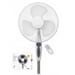 Platinet PRSF16W Ventilador de pie de gran potencia 40 W con mando a distancia Blanco