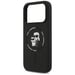 Karl Lagerfeld Silicone Karl&Choupette Ring MagSafe case pour iPhone 17 Pro Max noir