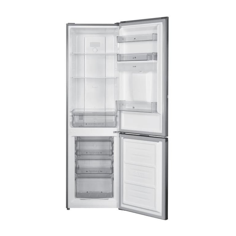 Réfrigérateur congélateur bas CONTINENTAL EDISON Total No Frost Inox Classe D 55 cm x H 180 cm - vue 5