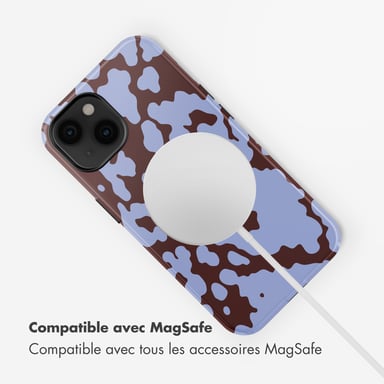 Selencia Coque arrière Vivid avec MagSafe pour Apple iPhone 14 - Moo'd Lavender Glow