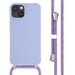 imoshion Coque en silicone avec cordon pour Apple iPhone 14 - Violet