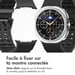imoshion Bracelet Ocean en silicone pour Samsung Galaxy Watch 8 (40/44mm) / Classic (46mm) - Noir