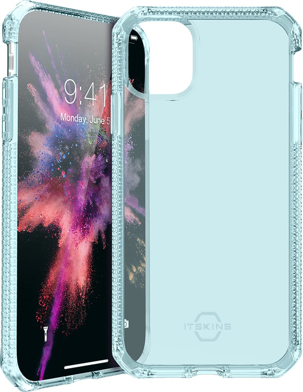 Itskins ITSPECLEARIP5819LB coque de protection pour téléphones portables Bleu iPhone 11 Pro