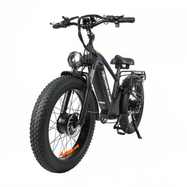 VéLo Électrique BAOLUJIE DP-2401 | Moteur 1000W*2 | Batterie 48V20Ah | Pneus 24 Pouces | Vitesse Max 55 km/h | Autonomie 60 km | Noir