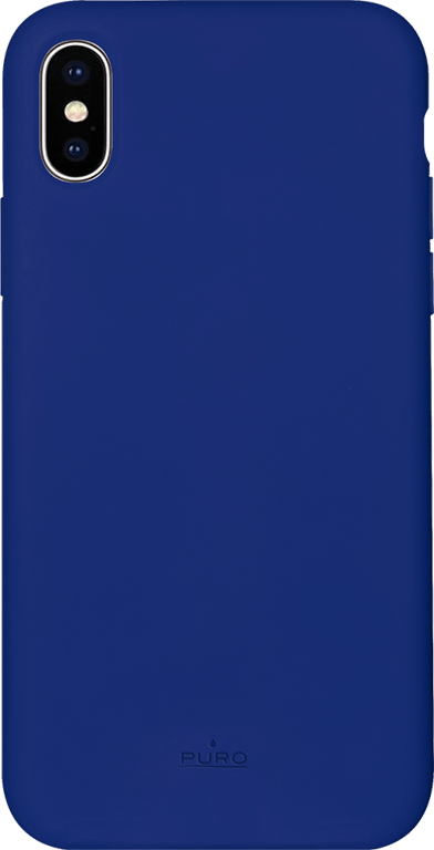 Coque semi-rigide bleue Icon Puro pour iPhone XS Max