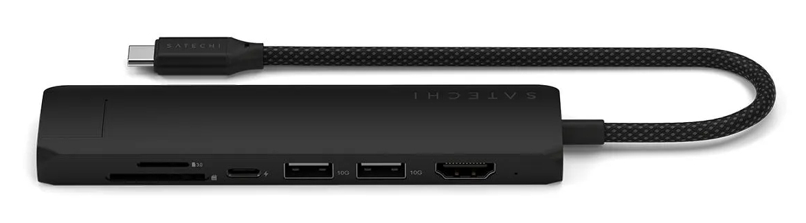 Satechi ST-P7SK hub & concentrateur USB Type-C 10000 Mbit/s Noir - Neuf