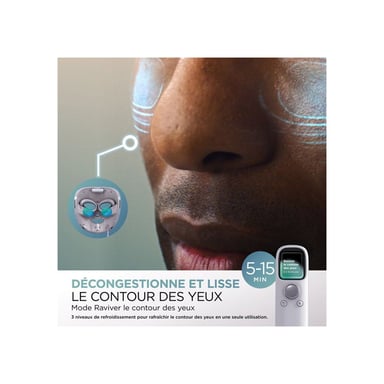 Masque LED SHARK CryoGlow avec rafraîchissement du contour des yeux Lilas