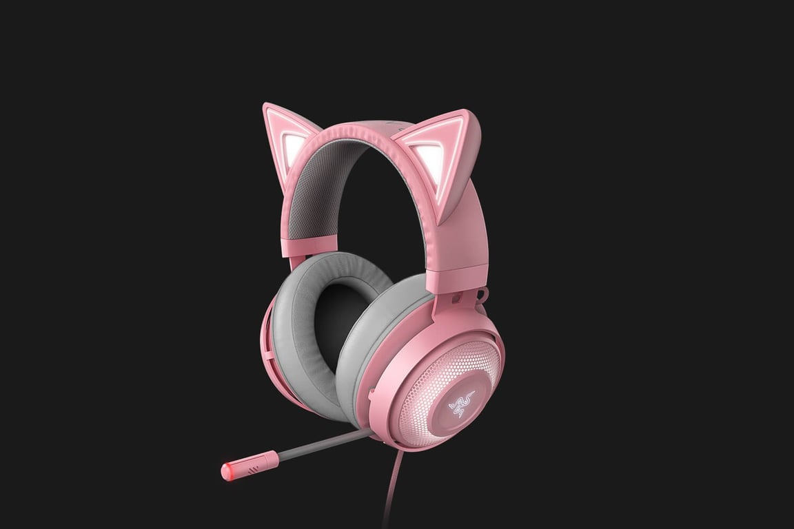 Razer Kraken Bluetooth Kitty Auriculares Gaming Inalámbricos Blanco/Rosa