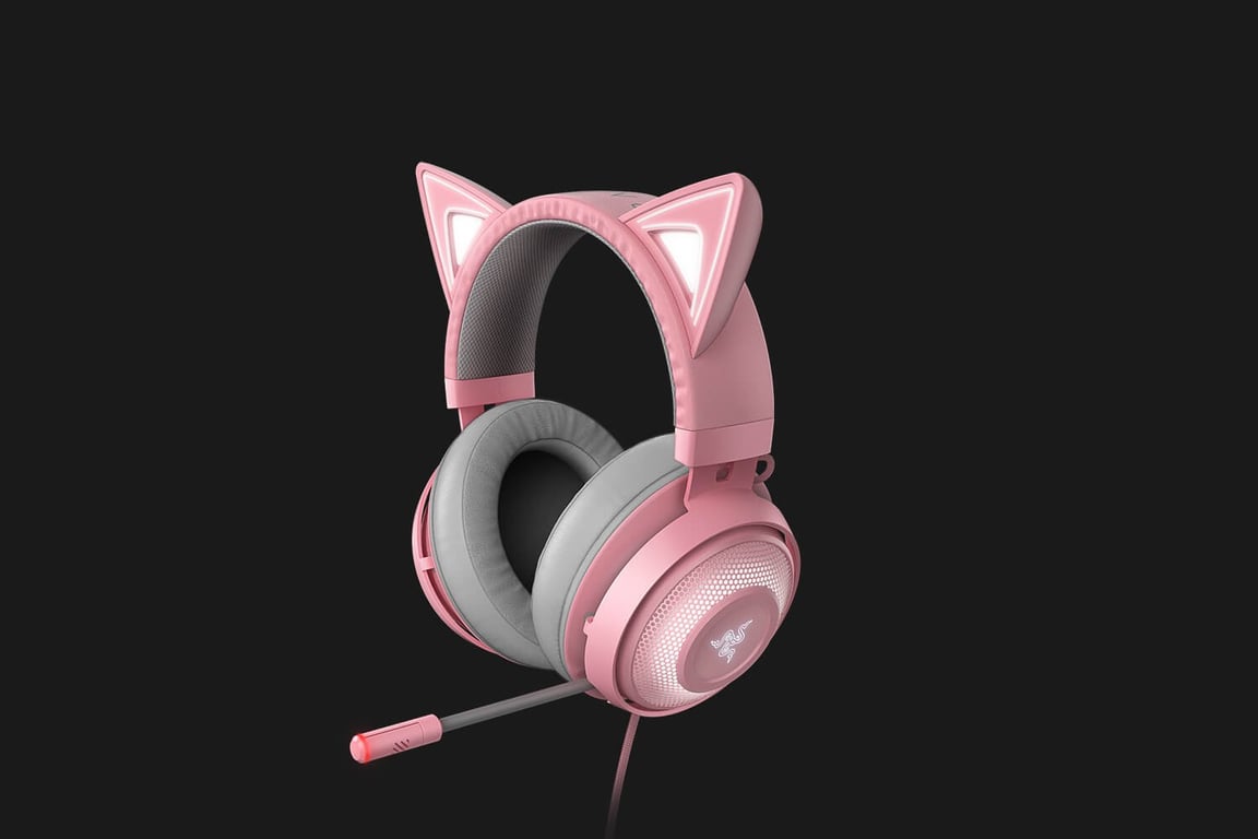 Razer Kraken Kitty Auriculares Alámbrico Diadema Juego Gris, Rosa - Razer