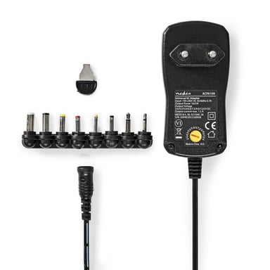 Nedis ACPA109 adaptateur de puissance & onduleur Intérieur & extérieur 18 W Noir