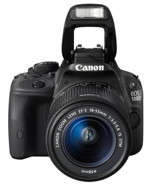 Canon EOS 100D + EF-S 18-55mm Juego de cámara SLR 18 MP CMOS 5184 x 3456 Pixeles Negro