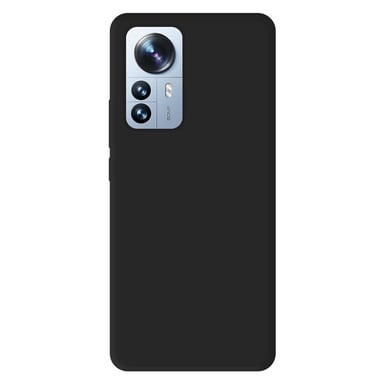 Coque silicone unie Mat Noir compatible Xiaomi Mi 12 Pro