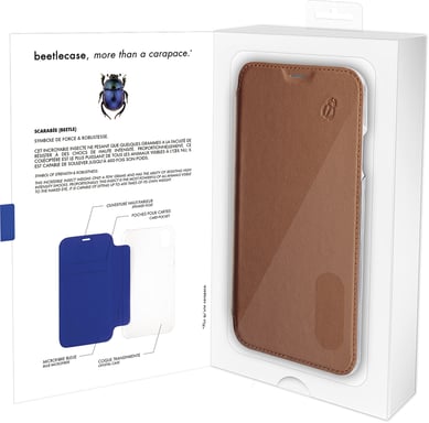 Premium Leather Crystal Camel back per iPhone XR Beetlecase
