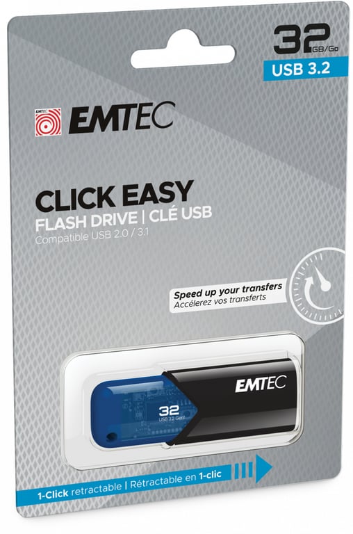 Emtec Click Easy lecteur USB flash USB Type A 3.2 Gen 1 3.1 Gen 1 Neuf - vue 9
