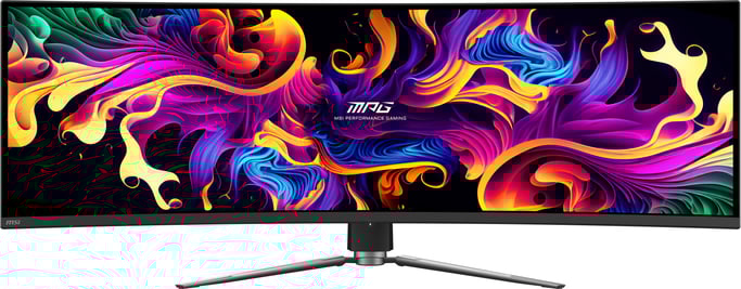 MSI MPG 491CQPX QD-OLED écran plat de PC 124,5 cm (49'') 5120 x 1440 pixels Dual QHD Noir