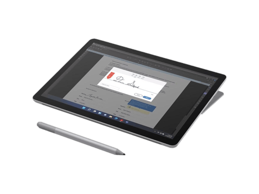Microsoft Surface Go 4 Intel® N 128 GB 26,7 cm (10.5'') 8 GB Wi-Fi 6 (802.11ax) Windows 11 Pro Platino