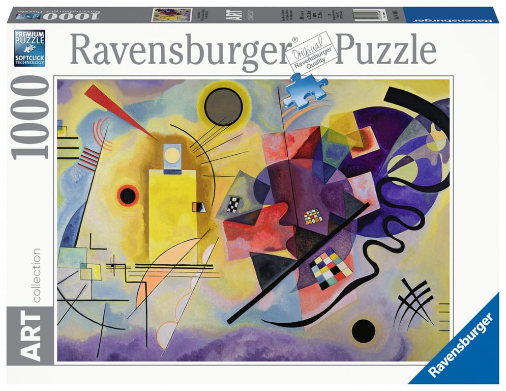 Puzzle Kandinsky Jaune Rouge Bleu - Reproduction Artistique de Qualité - Neuf