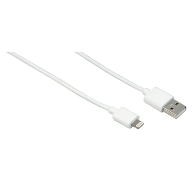 Câble de charge/données, Lightning, 1 m, blanc