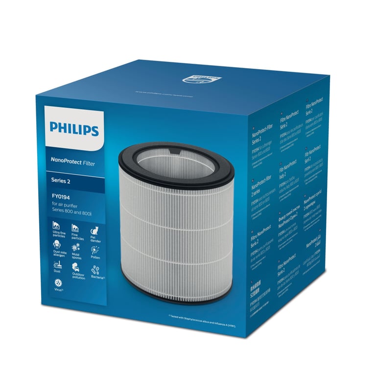 Filtre Philips FY0194/30 – HEPA NanoProtect, Compatible Purificateurs Série 800 - vue 3