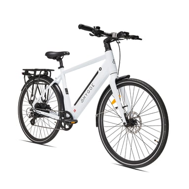 Losso City 2025 – E-bike urbana con batería Samsung 48 V 14 Ah – Blanco Marfil