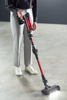 Rowenta X-Force Flex 9.60 RH2079 aspirateur Noir, Rouge Sans sac