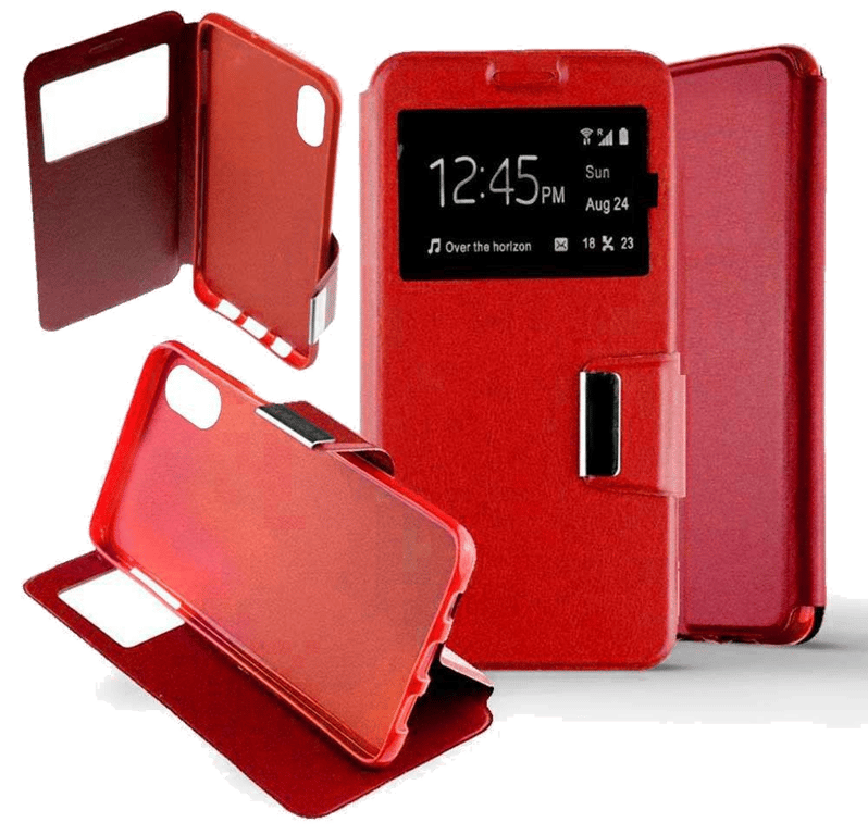 Etui Folio compatible Rouge Apple iPhone XS Max