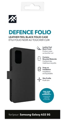 IFROGZ Defence Folio coque de protection pour téléphones portables 16,5 cm (6.5'') Noir Samsung Galaxy A32 5G