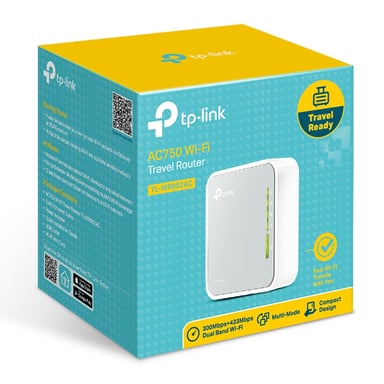 TP-Link TL-WR902AC router inalámbrico Ethernet rápido Doble banda (2,4 GHz / 5 GHz) 4G Blanco