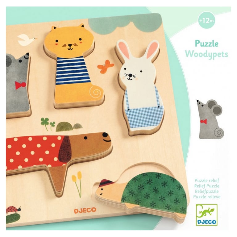 Puzzle en Bois WoodyPets : Apprenez en Jouant avec des Animaux Domestiques Neuf - vue 3
