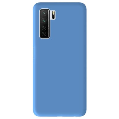 Coque silicone unie Mat Bleu compatible Huawei P40 Lite 5G