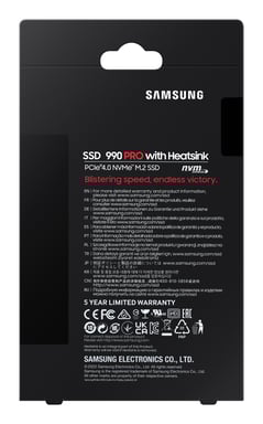 Samsung 990 PRO 1 TB M.2 PCI Express 4.0 NVMe V-NAND MLC