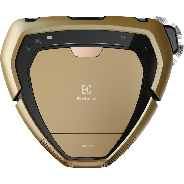 Electrolux PI92-6DGM aspiradora robotizada 0,7 L Sin bolsa Negro, Oro