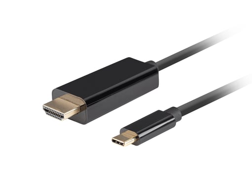 Lanberg CA-CMHD-10CU-0018-BK câble vidéo et adaptateur 1,8 m USB Type-C HDMI - Neuf