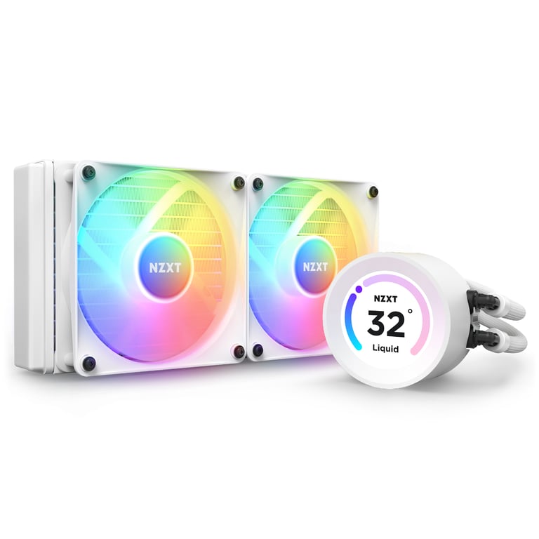 NZXT Kraken Elite 240 RGB Processeur Refroidisseur de liquide tout-en-un 12 cm Blanc 1 pièce(s) - Neuf