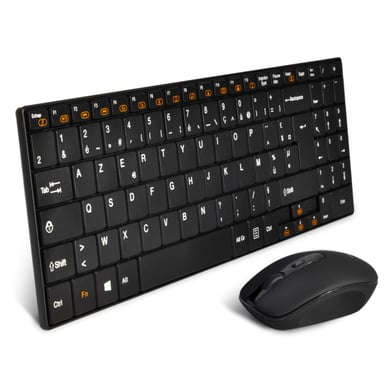 ADVANCE CLS-SLIM-BK clavier Souris incluse Universel RF sans fil AZERTY Français Noir - Neuf