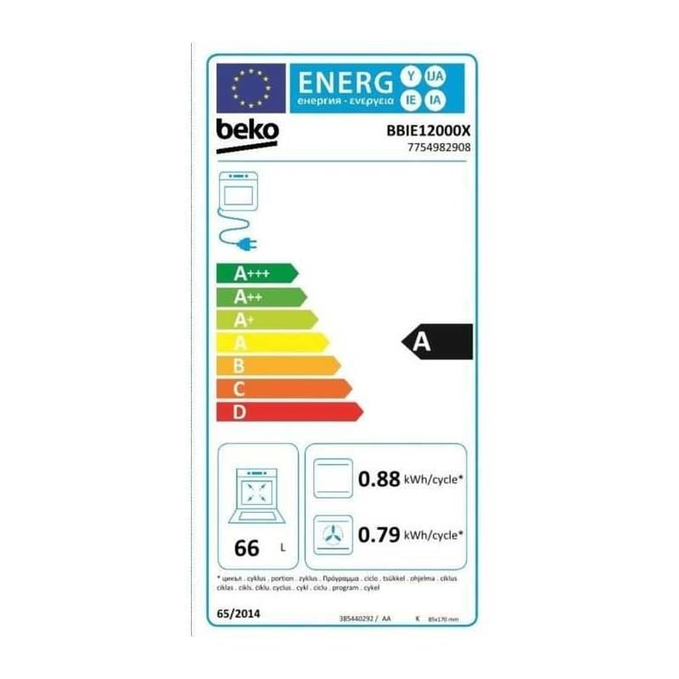 Four multifonction encastrable BEKO BBIE12000X Inox 594 x 567 x 595 cm - vue 7