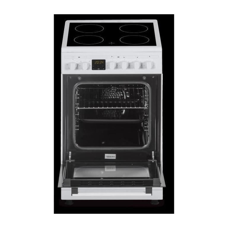 Cuisinière Vitrocéramique Continental Edison CECV50FCW – 52L, 4 Foyers, Chaleur Tournante - vue 4