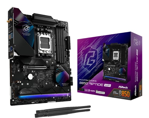 Asrock Phantom Gaming B850 Riptide WiFi AMD B850 Emplacement AM5 ATX