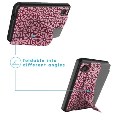 imoshion Étui de liseuse portefeuille design Pliable pour Kobo Libra Colour - Bloom Love Blush